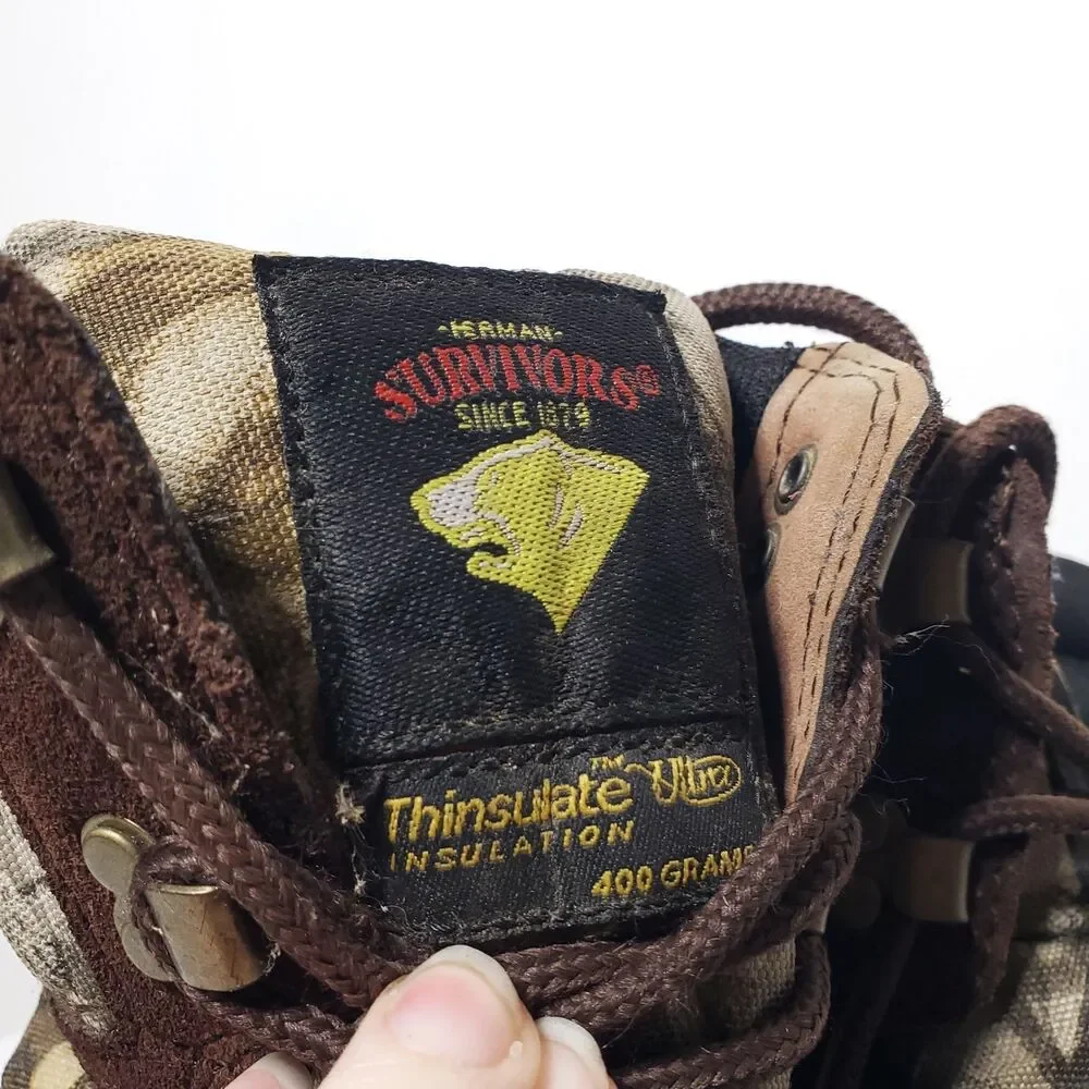 Herman Survivors Boots Men's 8 Camo Hunting Water Proof 400g 3M Insulation